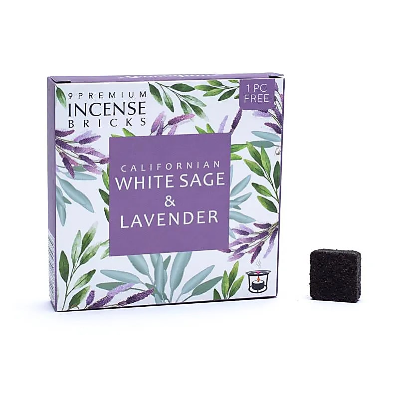 Aromafume Bílá šalvěj a levandule, vonné cihličky 9ks