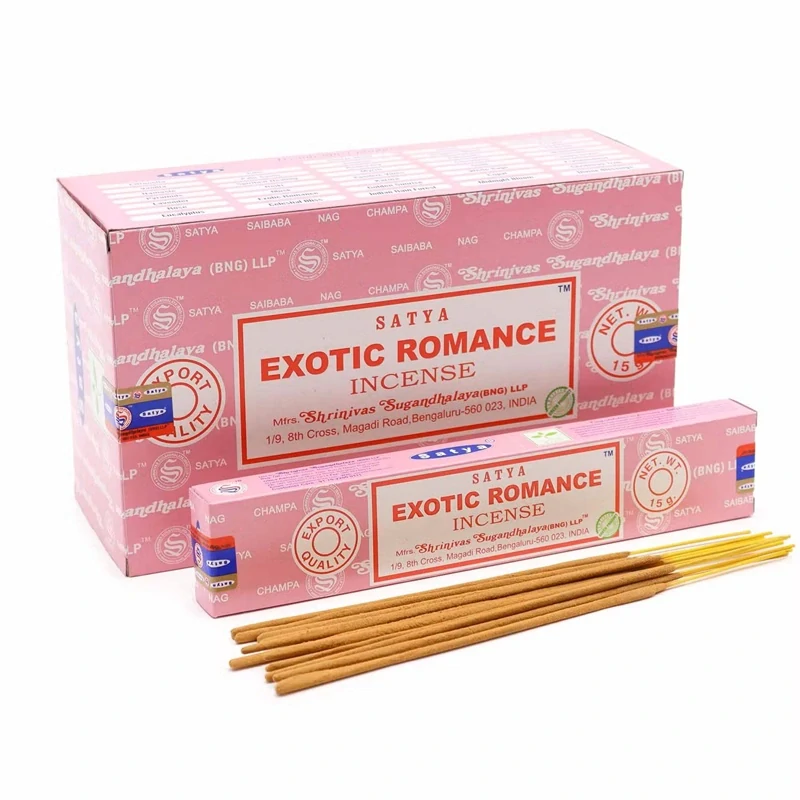 Vonné tyčinky Shrinivas Satya Exotic Romance 15g