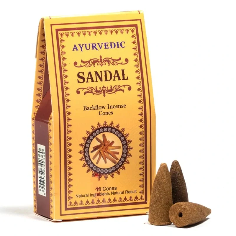 Vonné jehlánky Tekoucí dým Ayurvedic Santalové dřevo 30 g