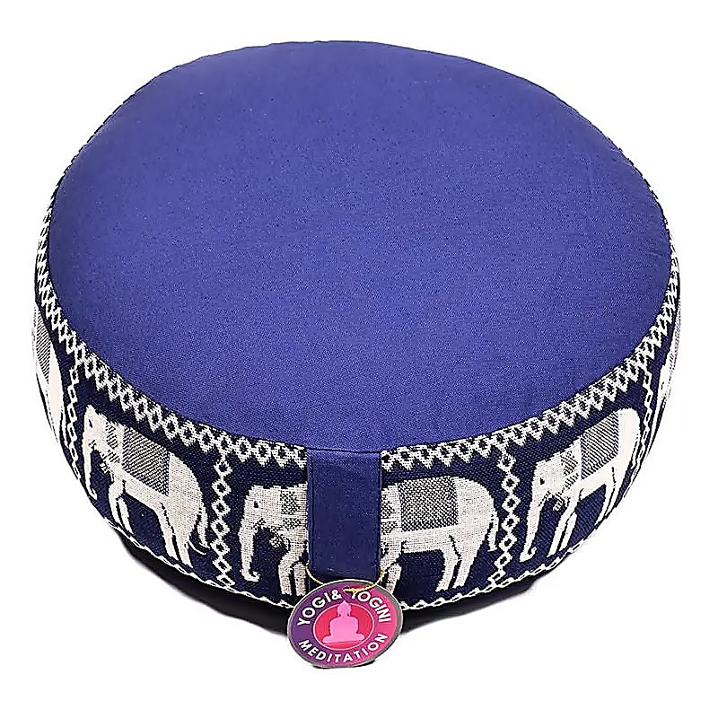 Meditační polštář Slon modrý 33cm