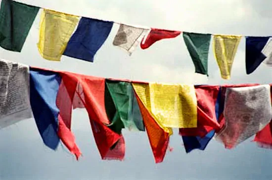 Tibetské modlitební vlaječky 270cm