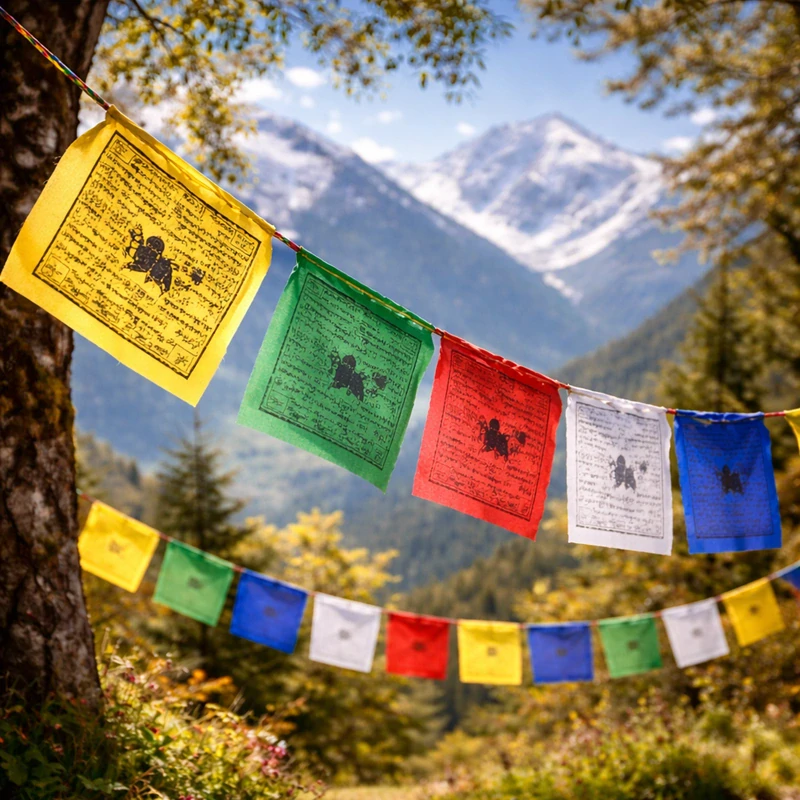 Tibetské modlitební vlaječky mini 130cm
