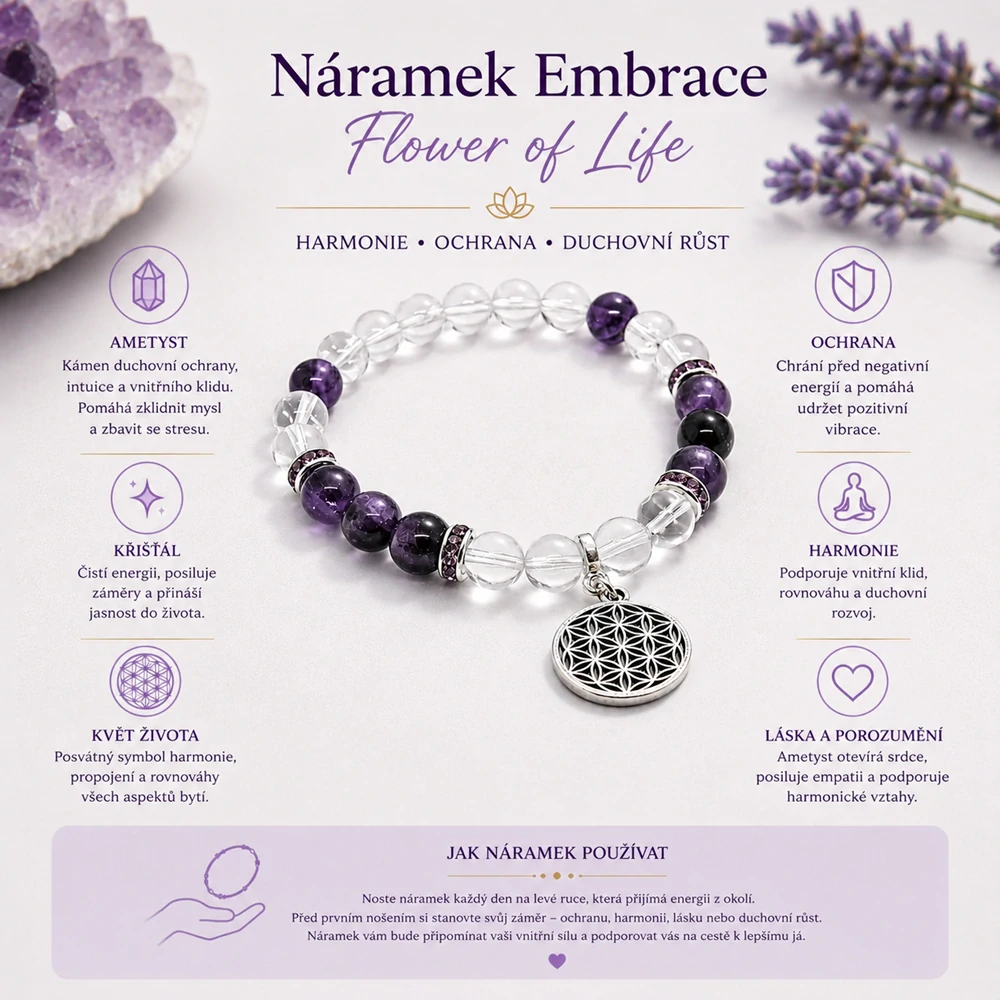 Náramek Flower of Life