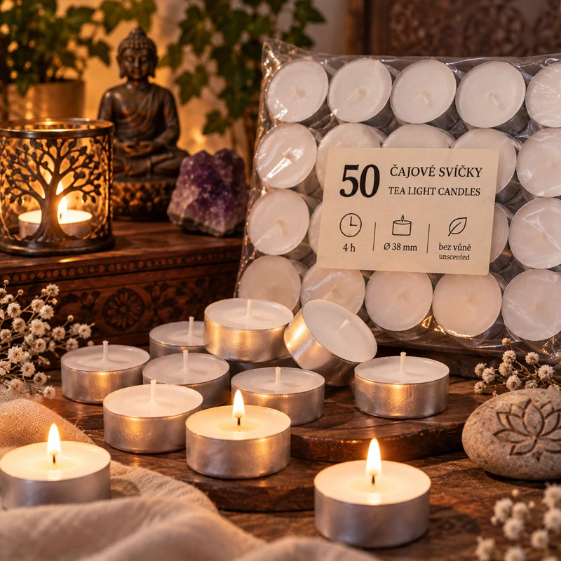 Čajové svíčky Max Candles 4h, 50ks