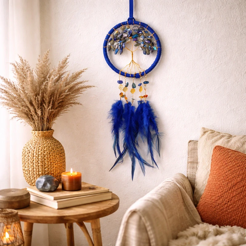 Lapač snů Strom života lapis lazuli 8cm