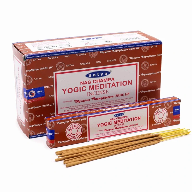 Vonné tyčinky Shrinivas Satya Nag Champa Yogic Meditation 15g