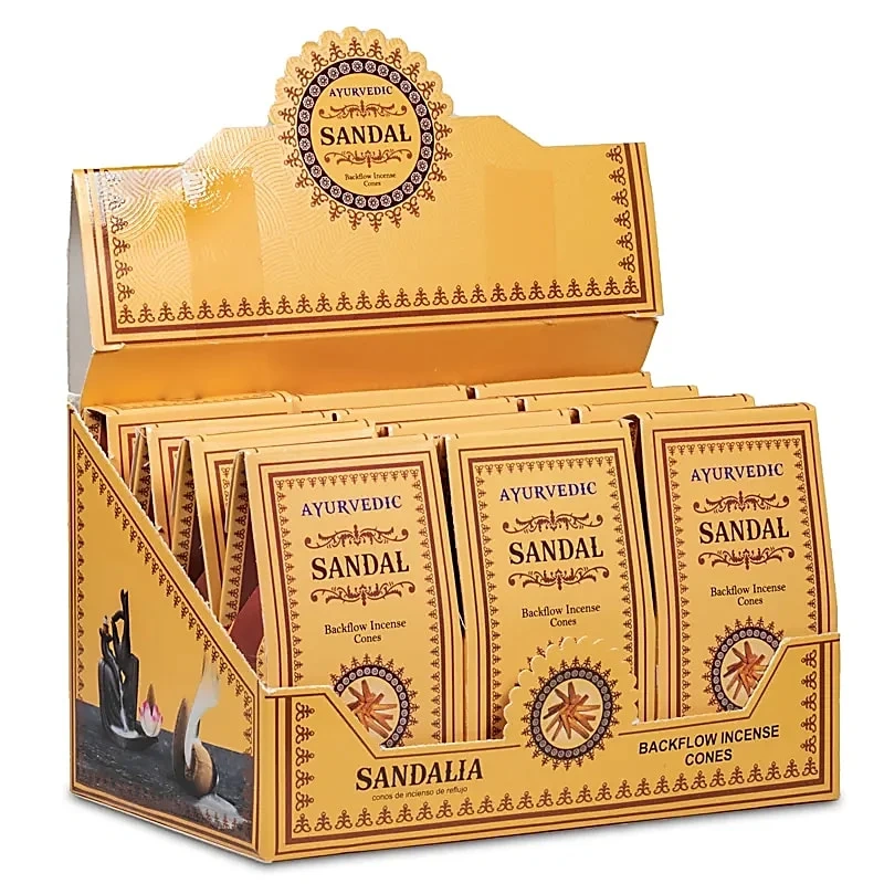 Vonné jehlánky Tekoucí dým Ayurvedic Santalové dřevo 30 g