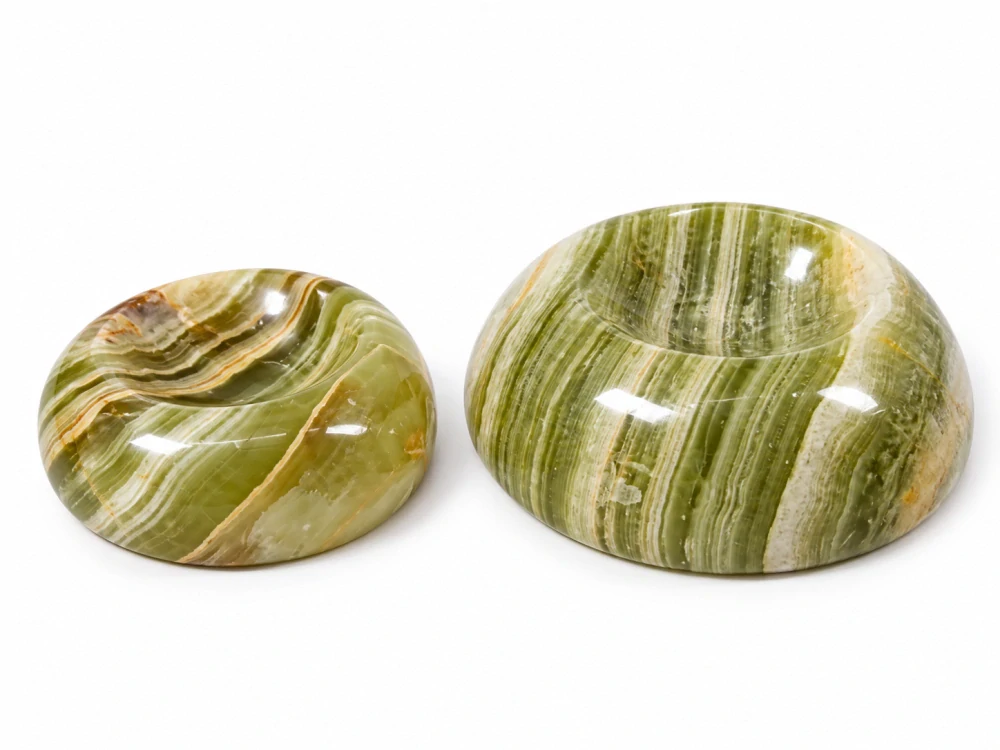 Podstavec pod koule ze zeleného onyxu 6cm