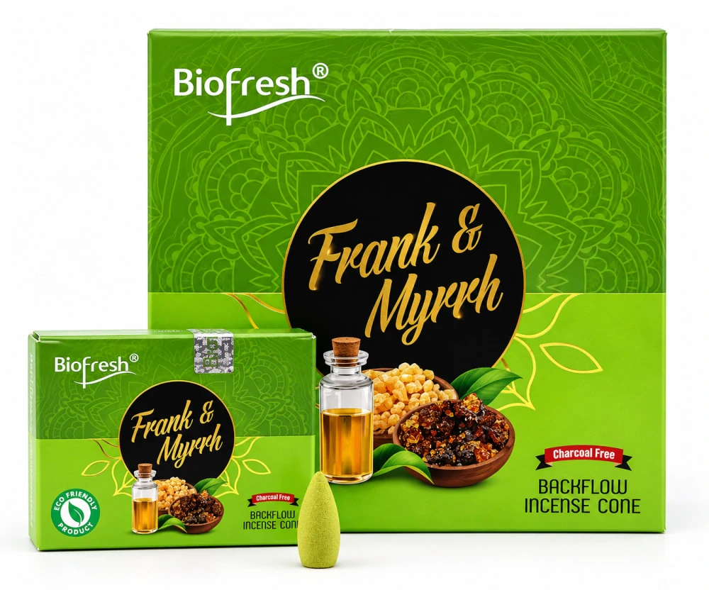 Vonné jehlánky Tekoucí dým, Biofresh Kadidlo a Myrha 40ks