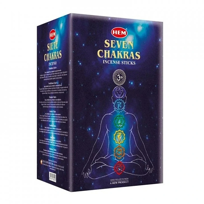 Vonné tyčinky Hem 7 Chakra 7x5ks, 42g.