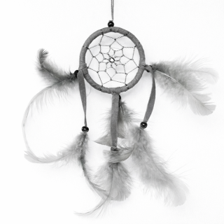 Lapač snů 6cm šedý