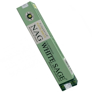 Vonné tyčinky Vijayshree Golden Nag White Sage 15g