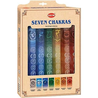 Vonné tyčinky HEM Seven Chakras, set 7ks