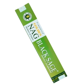 Vonné tyčinky Vijayshree Golden Nag Black Sage 15g