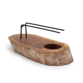 Stojan na Palo Santo, bílé vymývané dřevo Gamal