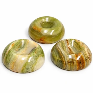 Podstavec pod koule ze zeleného onyxu 6cm