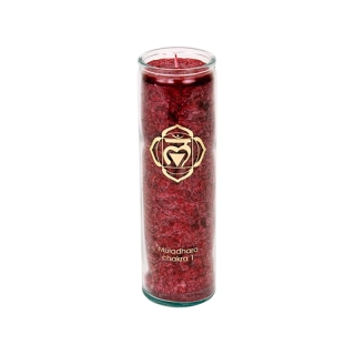 Svíce Chakra 1, sklo 21cm