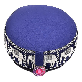 Meditační polštář Slon modrý 33cm